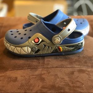 Boys Robot Shark Crocs